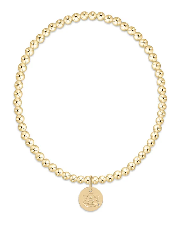 Enewton ecollegiate classic gold 3mm bracelet-Auburn Disc