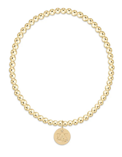 Enewton ecollegiate classic gold 3mm bracelet-Auburn Disc