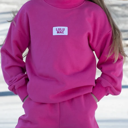 Youth Girlie Girl LULU MAC Terry Cloth Sweatshirts