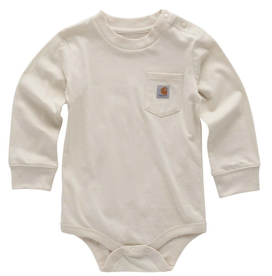 Carhartt Infant L/S Pocket Bodysuit (Turtledove)
