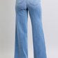 Judy Blue High Waist Vintage Washed Retro Wide Leg Jeans