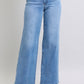 Judy Blue High Waist Vintage Washed Retro Wide Leg Jeans