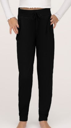 Girls 90 Degree Lux Side Pocket Joggers W/Waistband Drawstring
