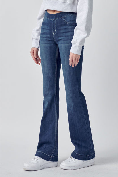 Cello Flared Jegging (Dark Wash)