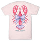 Youth Girls Simply Southern Lobster T-Shirt (Rosy)