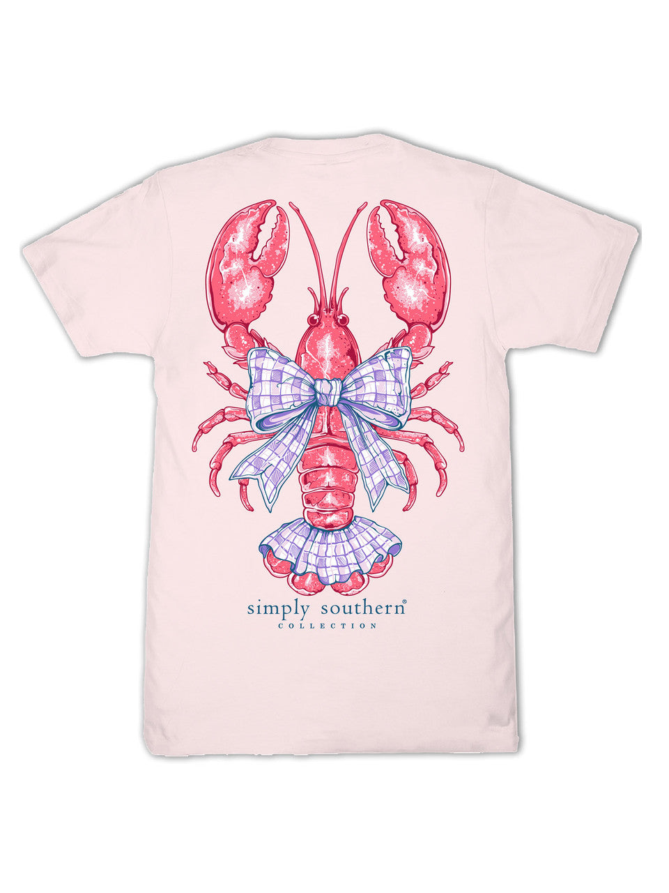 Youth Girls Simply Southern Lobster T-Shirt (Rosy)