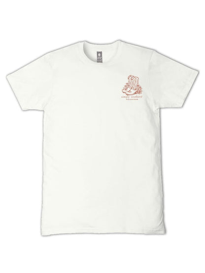 Youth Girls Simply Southern Born To Be Wild T-Shirt (Oyster)