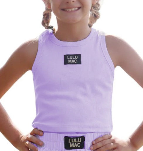 Girls Girlie Girl LULU MAC Solid Tank
