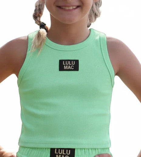 Girls Girlie Girl LULU MAC Solid Tank