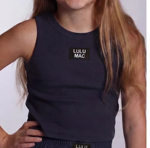 Girls Girlie Girl LULU MAC Solid Tank
