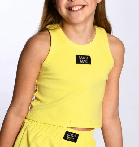 Girls Girlie Girl LULU MAC Solid Tank