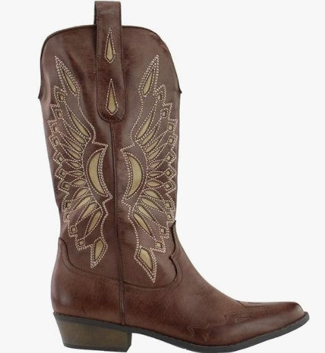 Coconuts By Matisse Bandera Western Boot (Choco/Beige)