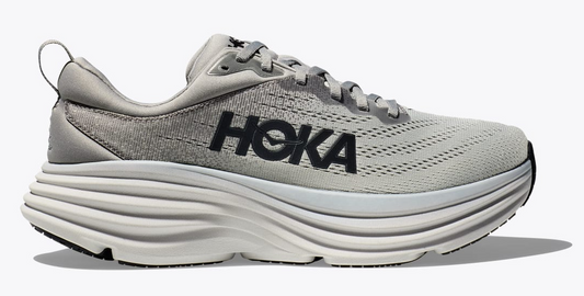 Men's Hoka Bondi 8 (Sharkskin/Harbor Mist)