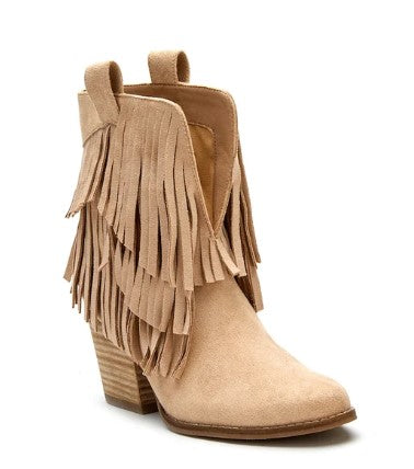 Coconuts by Matisse Logan Fringe Bootie Natural
