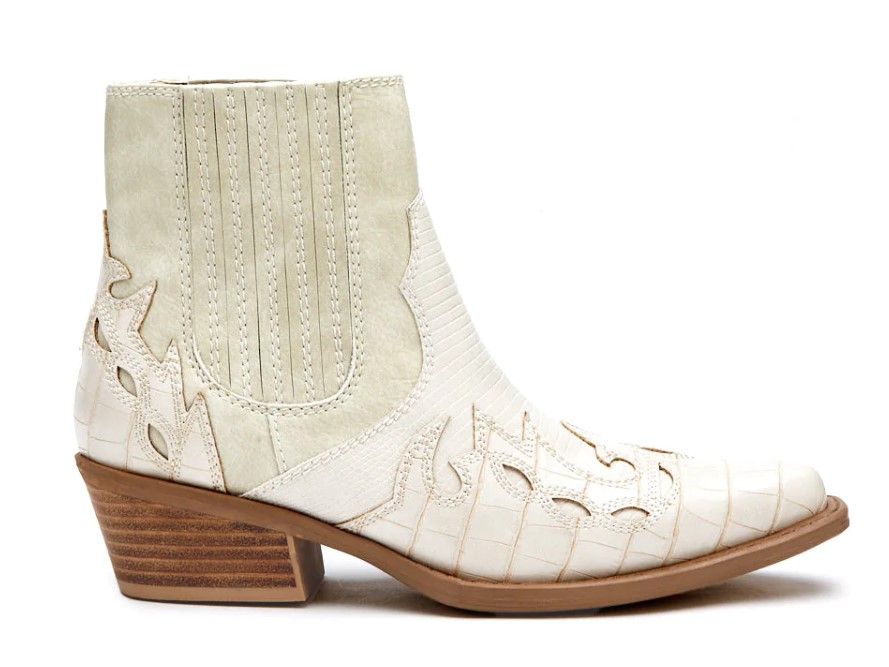Coconuts Milo Western Boot Ivory