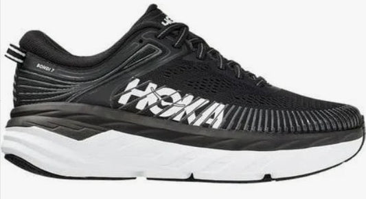 Men's Hoka Bondi 7 (Black/White)