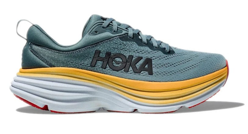 Men's Hoka Bondi 8 WIDE (Goblin Blue/Mountain Spring)