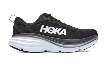 Men's Hoka WIDE Bondi 8 (Black/White)