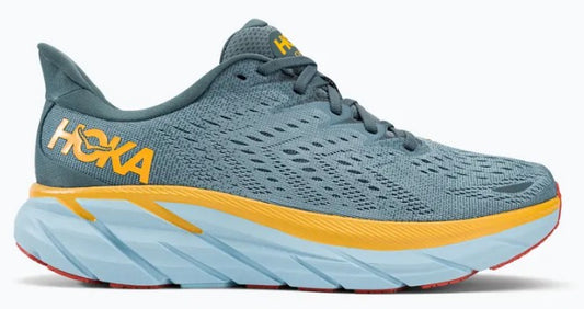 Men's Hoka Clfiton 8 (Goblin Blue/Mountain Spring)