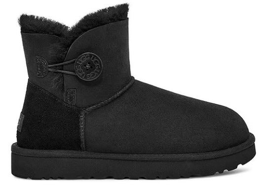 Women's UGG Mini Bailey Button II Boot (Black)