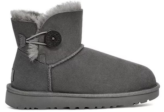 Women's UGG Mini Bailey Button II Boot (Grey)