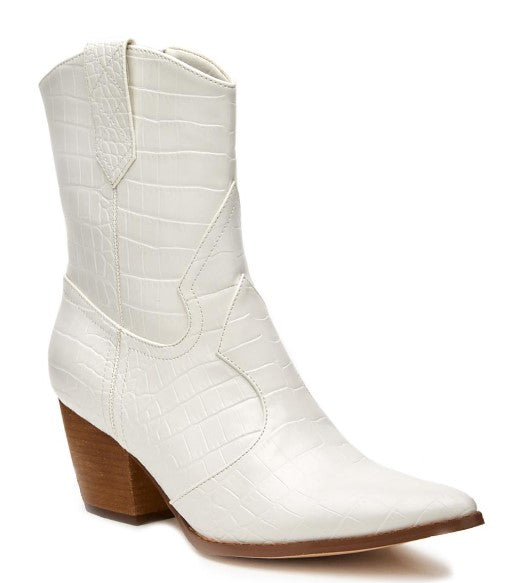 Coconuts By Matisse Bambi Western Boot Pearl Croc