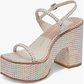 Dolce Vita Jodie Pride Platform Heeled Sandal Pastel Stripe