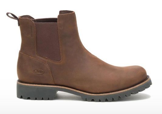 Men's Chaco Fields Chelsea Waterproof Boot (Chestnut Brown)
