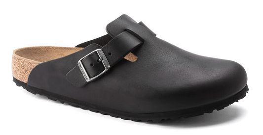 Men's Boston Clog (Vintage Black Leather)