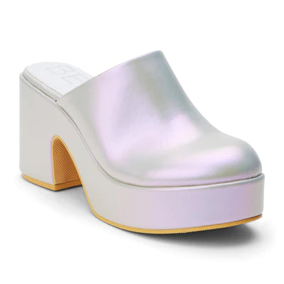 Beach By Matisse Jayde Platform Mule Grey Pearl