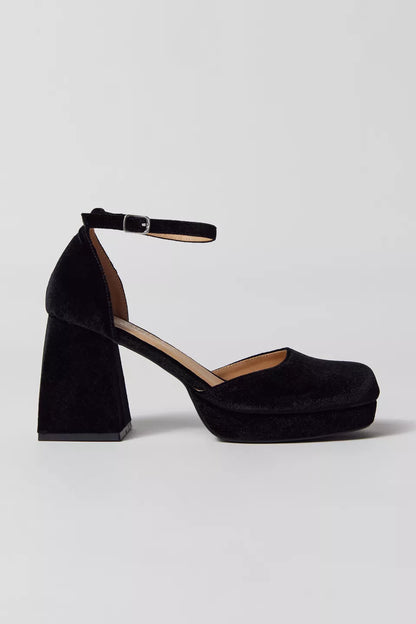 Coconuts By Matisse Misha Platform Heel Black Velvet