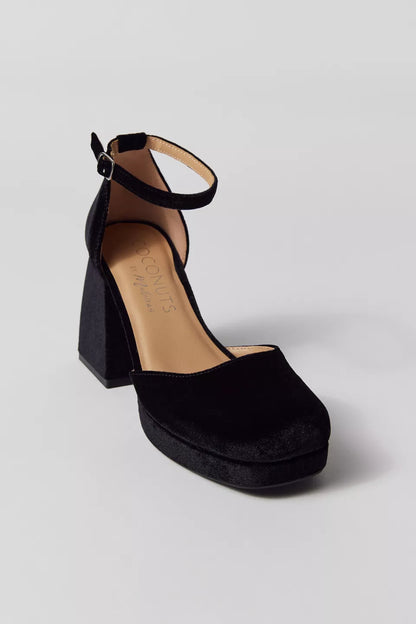 Coconuts By Matisse Misha Platform Heel Black Velvet