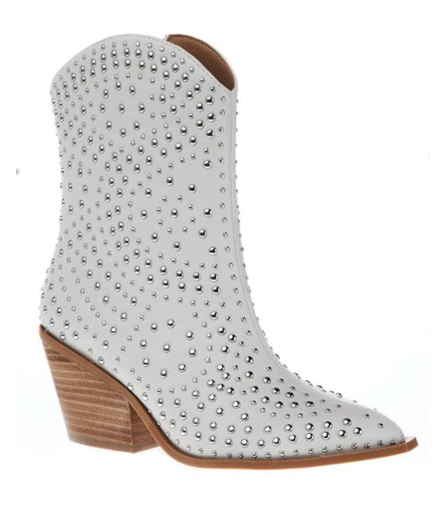 Corkys Hey Girl Lowlights Studded Western Boots (Ivory)