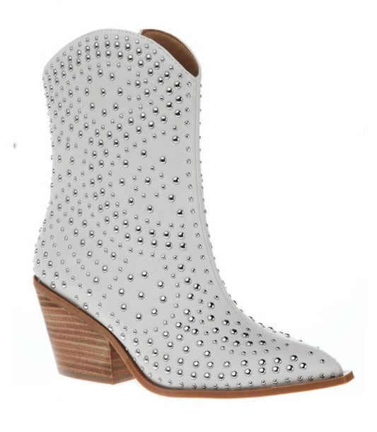 Corkys Hey Girl Lowlights Studded Western Boots (Ivory)