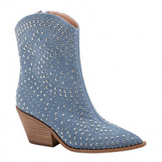Corkys Hey Girl Lowlights Studded Western Boots (Light Blue)
