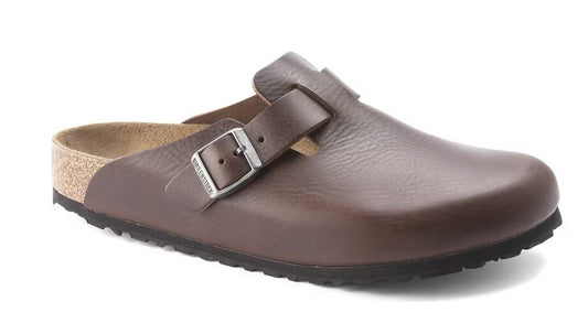 Men's Birkenstock Boston Grip Leather (Vintage Wood Roast)