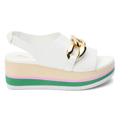 Matisse Natalia Platform Sandals White