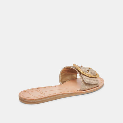 Dolce Vita Dasa Sandal Light Gold Raffia