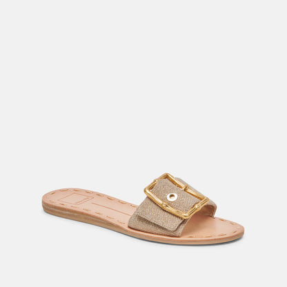 Dolce Vita Dasa Sandal Light Gold Raffia