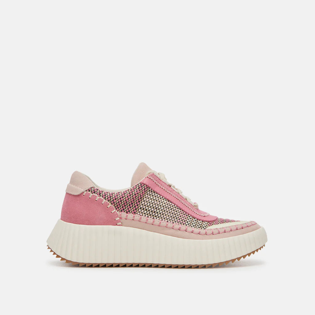 Dolce Vita Dolen Sneaker Pink Multi Woven