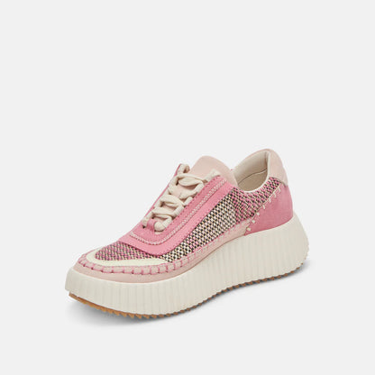 Dolce Vita Dolen Sneaker Pink Multi Woven
