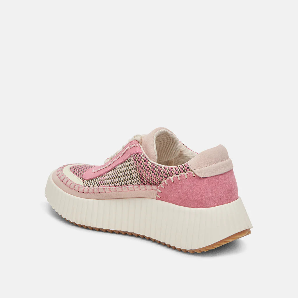 Dolce Vita Dolen Sneaker Pink Multi Woven