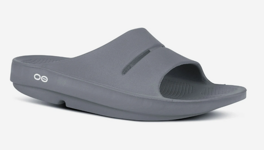 Men's (OOFOS) OOah Slide Sandal (Slate)