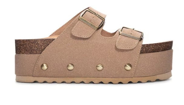 Chinese Laundry Pueblo Suede Platform (Tan)