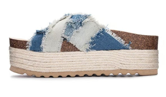 Chinese Laundry Plays Casual Sandal (Denim)