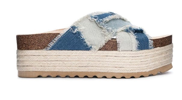 Chinese Laundry Plays Casual Sandal (Denim)