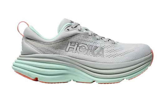 Women's Hoka Bondi 8 (Stardust/Aqua Breeze)
