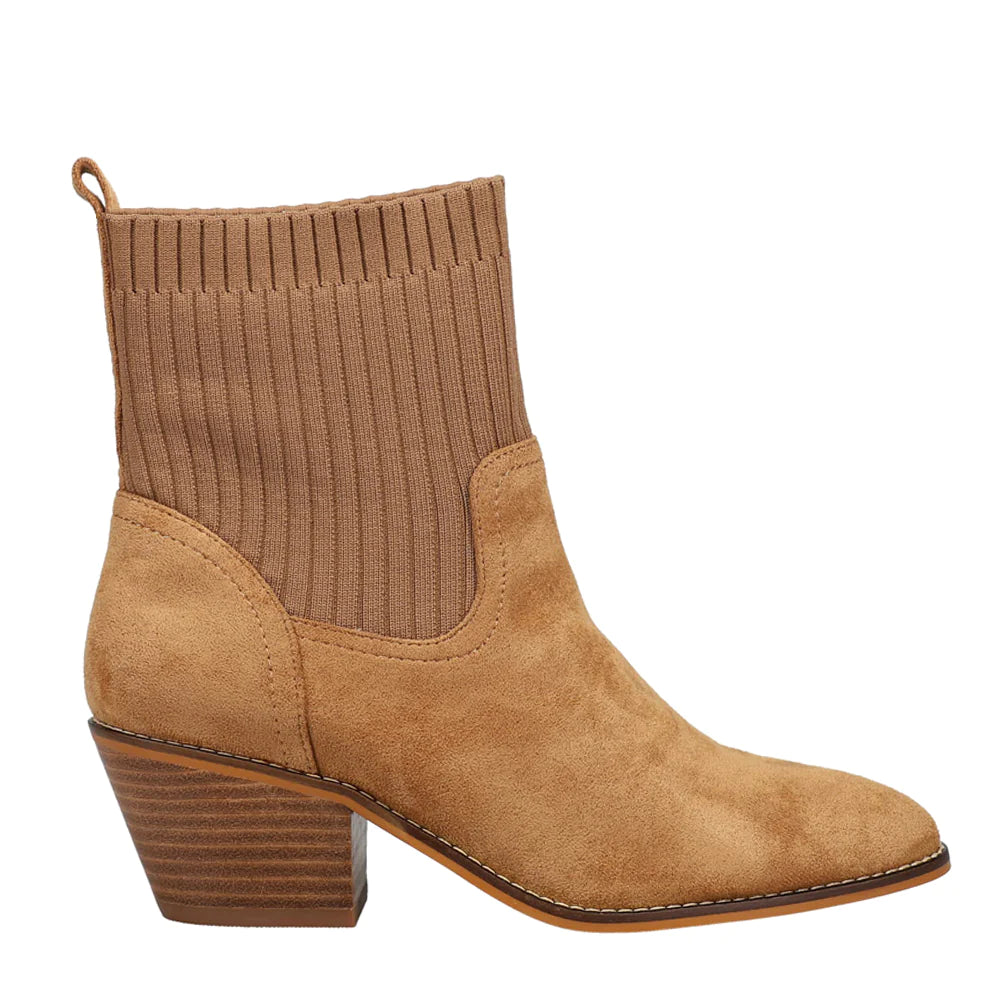 Corkys Crackling Pull On Bootie Camel