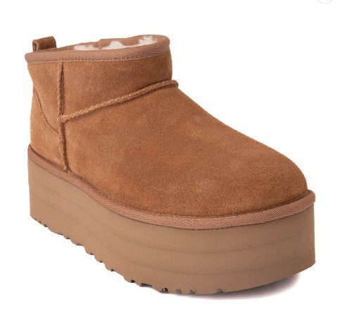 Women's UGG Classic Ultra Mini Platform (Chestnut)