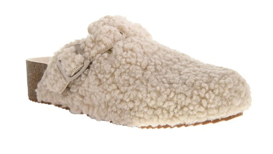 Chinese Laundry Magnolias Shearling Clog (Cream)